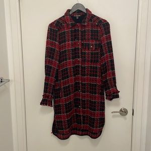 Zara Plaid Shacket.
